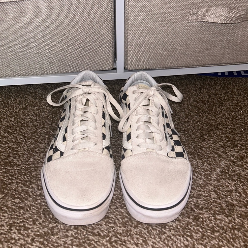Van Checkered Low Top Sneakers